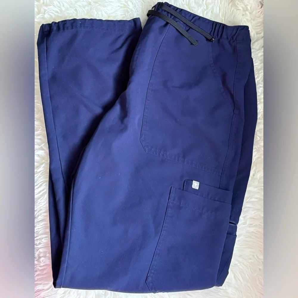 Figs Navy Blue Scrub Pants Women's Size XL - Picture 1 of 6